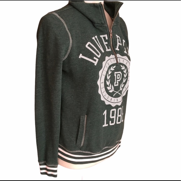 PINK Victoria’s Secret Varsity Quarter Zip - Picture 3 of 5